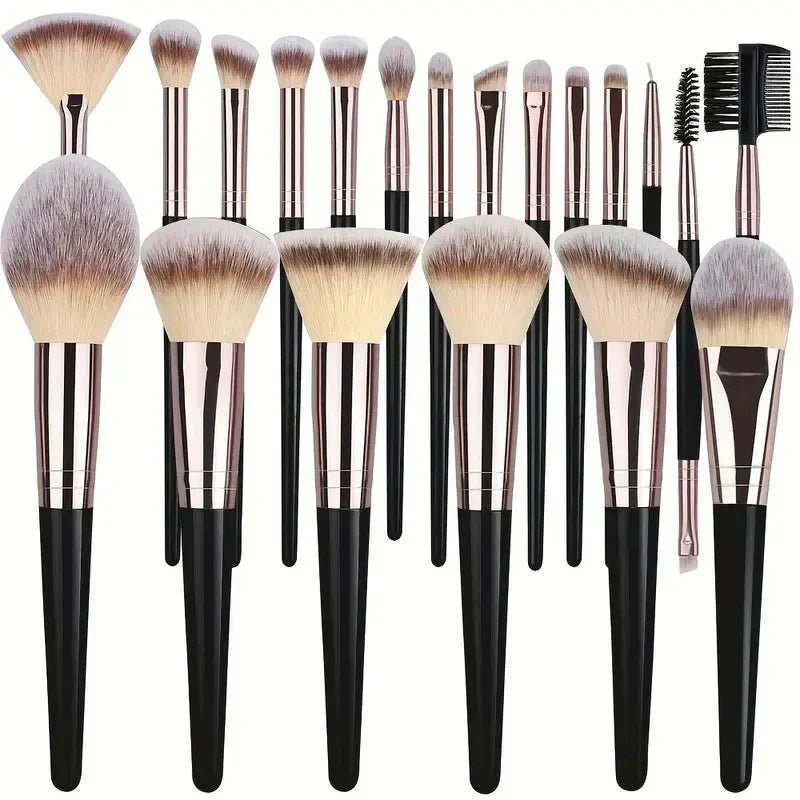10-20PCS Makeup Brush Set Foundation Concealer Powder Eyeshadow Blush Brush Kabuki Blending Cosmetic Beauty Tool for Face